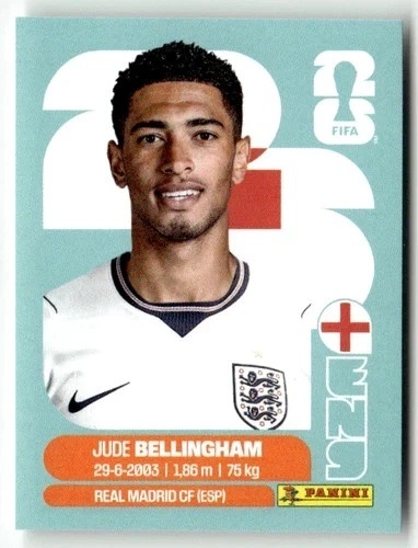 ENG11 Jude Bellingham Anglia Base Naklejki FIFA World Cup 2026 Panini