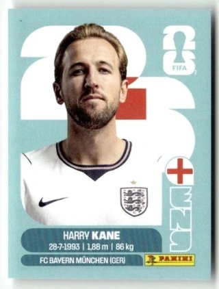 ENG18 Harry Kane Anglia Base Naklejki FIFA World Cup 2026 Panini