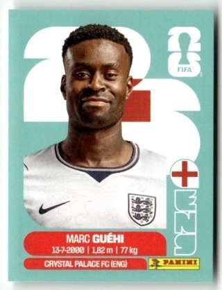 ENG4 Marc Guéhi Anglia Base Naklejki FIFA World Cup 2026 Panini