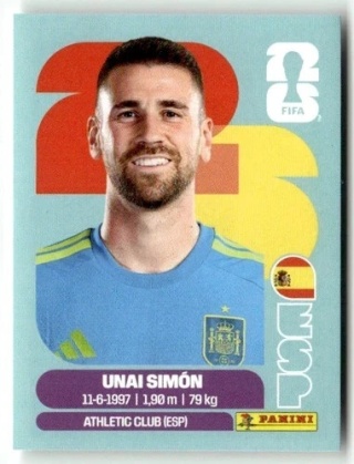 ESP2 Unai Simon Hiszpania Base Naklejki FIFA World Cup 2026 Panini