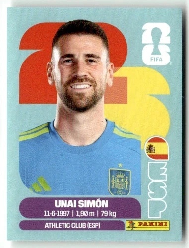 ESP2 Unai Simon Hiszpania Base Naklejki FIFA World Cup 2026 Panini