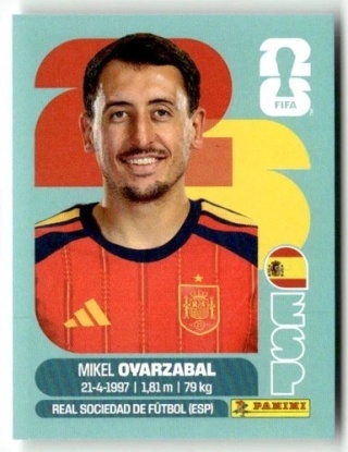 ESP20 Mikel Oyarzabal Hiszpania Base Naklejki FIFA World Cup 2026 Panini