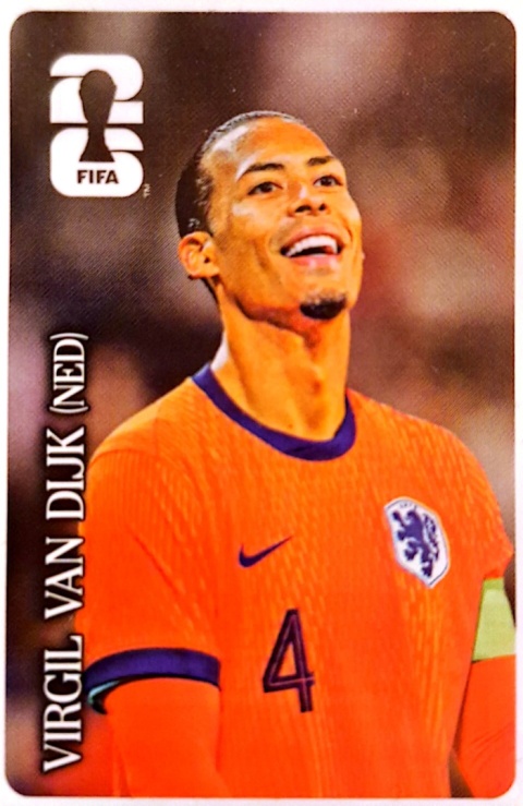 Virgil Van Dijk Holandia Coca-Cola Naklejki FIFA World Cup 2026 Panini