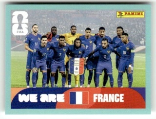 FRA13 Team Photo Francja Base Naklejki FIFA World Cup 2026 Panini