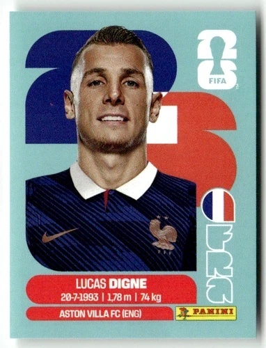 FRA8 Lucas Digne Francja Base Naklejki FIFA World Cup 2026 Panini