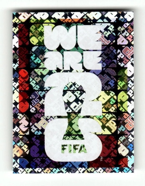 FWC4 Official Slogan FIFA World Cup 2026 foil Naklejki FIFA World Cup 2026 Panini