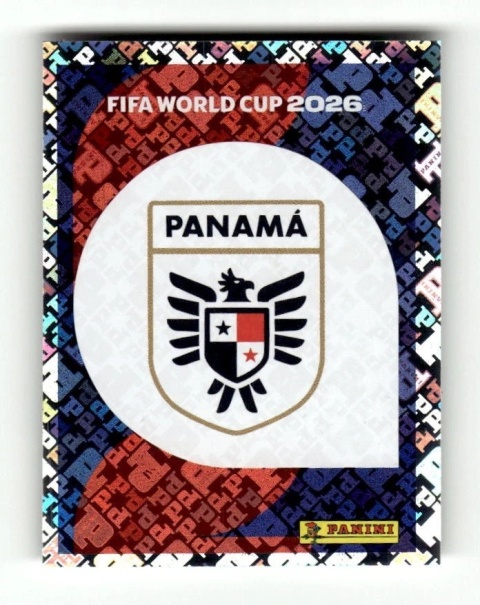 PAN1 Emblem Panama foil Naklejki FIFA World Cup 2026 Panini