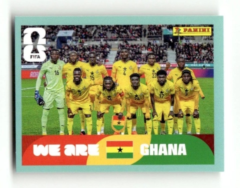 GHA13 Team Photo Gana Base Naklejki FIFA World Cup 2026 Panini