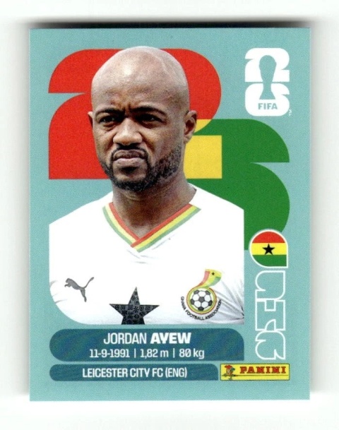GHA16 Jordan Ayew Gana Base Naklejki FIFA World Cup 2026 Panini