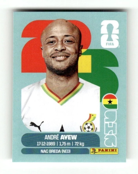 GHA17 Andrew Ayew Gana Base Naklejki FIFA World Cup 2026 Panini