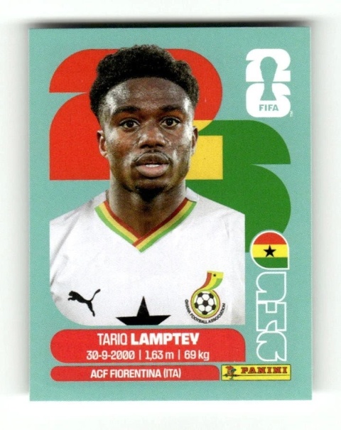 GHA3 Tariq Lamptey Gana Base Naklejki FIFA World Cup 2026 Panini