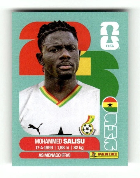 GHA4 Mohammed Salisu Gana Base Naklejki FIFA World Cup 2026 Panini