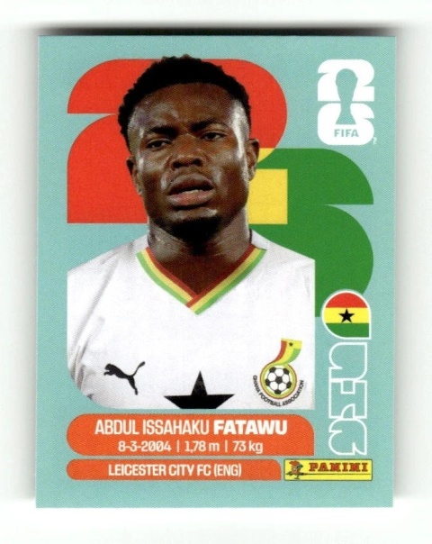 GHA9 Abdul Issahaku Fatawu Gana Base Naklejki FIFA World Cup 2026 Panini
