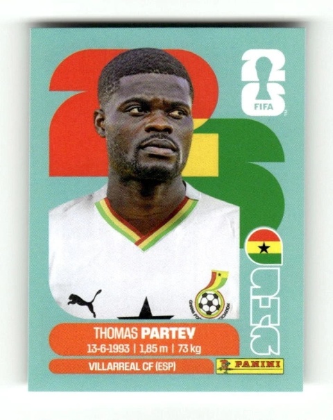 GHA10 Thomas Partey Gana Base Naklejki FIFA World Cup 2026 Panini