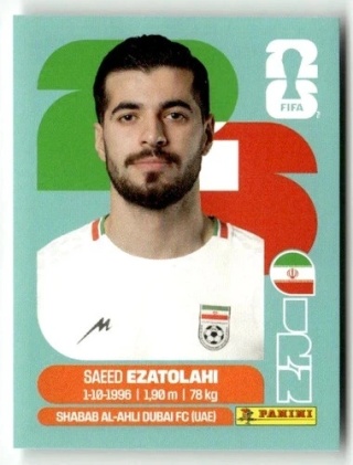 IRN11 Saeed Ezatolahi Iran Base Naklejki FIFA World Cup 2026 Panini