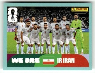 IRN13 Team Photo Iran Base Naklejki FIFA World Cup 2026 Panini