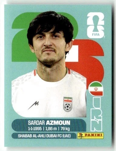 IRN17 Sardar Azmoun Iran Base Naklejki FIFA World Cup 2026 Panini