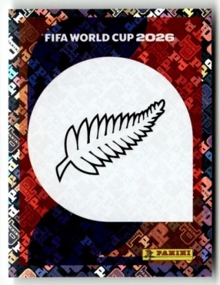 NZL1 Emblem Nowa Zelandia foil Naklejki FIFA World Cup 2026 Panini