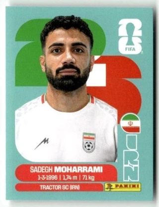 IRN9 Sadegh Moharrami Iran Base Naklejki FIFA World Cup 2026 Panini