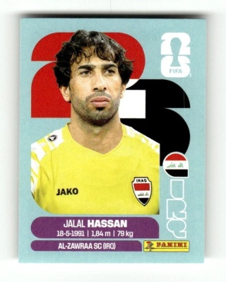 IRQ2 Jalal Hassan Irak Base Naklejki FIFA World Cup 2026 Panini