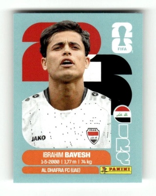 IRQ11 Ibrahim Bavesh Irak Base Naklejki FIFA World Cup 2026 Panini