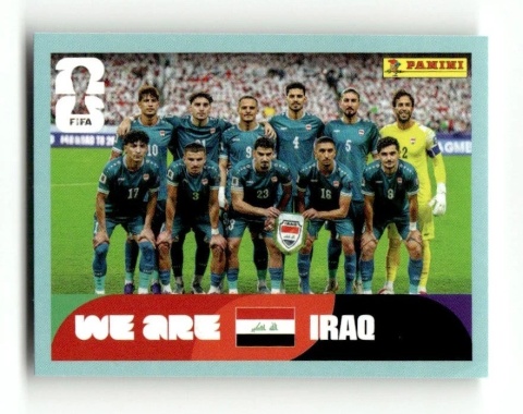 IRQ13 Team Photo Irak Base Naklejki FIFA World Cup 2026 Panini