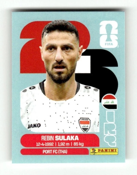 IRQ3 Rebin Sulaka Irak Base Naklejki FIFA World Cup 2026 Panini