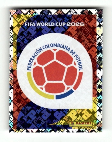 COL1 Emblem Kolombia foil Naklejki FIFA World Cup 2026 Panini