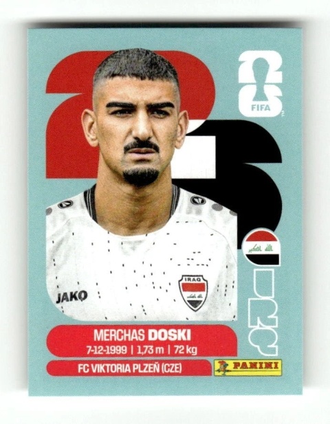 IRQ6 Merchas Doski Irak Base Naklejki FIFA World Cup 2026 Panini