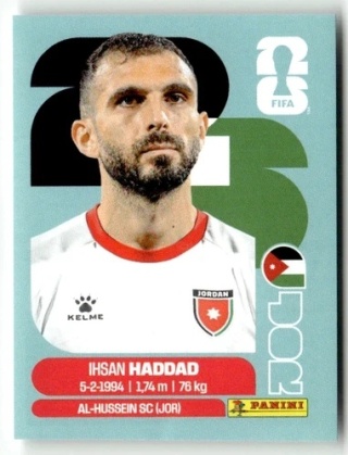 JOR3 Ihsan Haddad Jordania Base Naklejki FIFA World Cup 2026 Panini