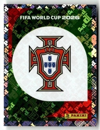 POR1 Emblem Portugalia foil Naklejki FIFA World Cup 2026 Panini