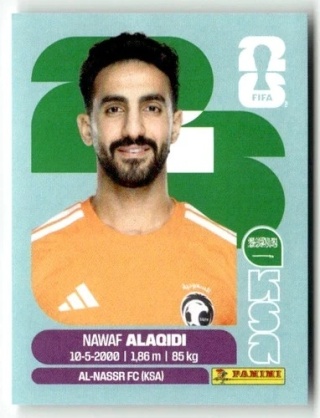 KSA2 Nawaf Alaqidi Arabia Saudyjska Base Naklejki FIFA World Cup 2026 Panini