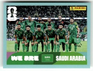 KSA13 Team Photo Arabia Saudyjska Base Naklejki FIFA World Cup 2026 Panini