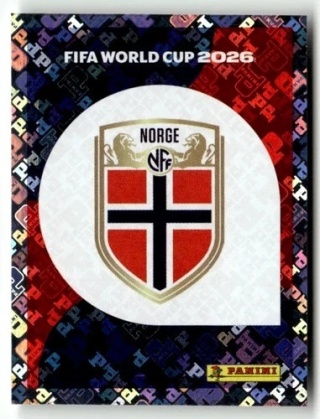 NOR1 Emblem Norwegia foil Naklejki FIFA World Cup 2026 Panini