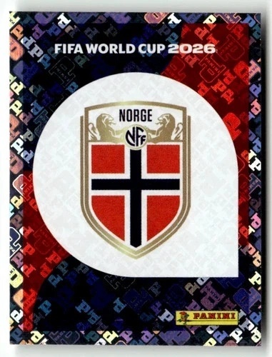 NOR1 Emblem Norwegia foil Naklejki FIFA World Cup 2026 Panini