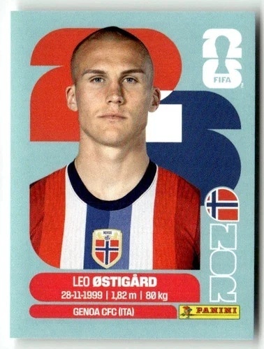 NOR4 Leo Ostigård Norwegia Base Naklejki FIFA World Cup 2026 Panini