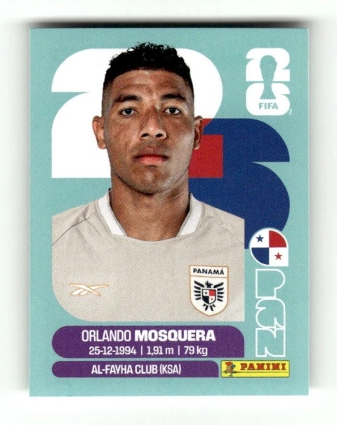 PAN2 Orlando Mosquera Panama Base Naklejki FIFA World Cup 2026 Panini