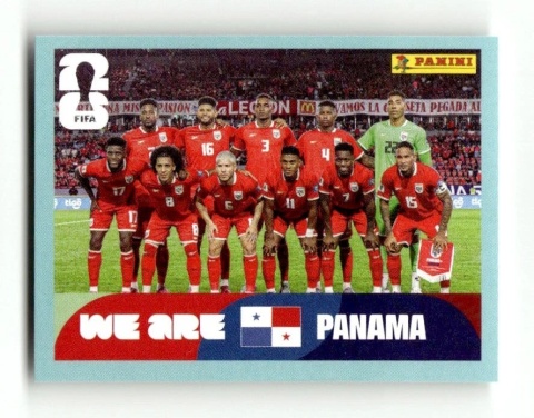 PAN13 Team Photo Panama Base Naklejki FIFA World Cup 2026 Panini