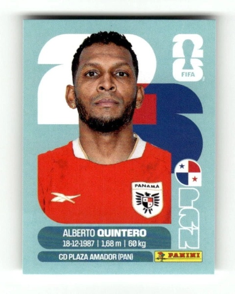 PAN20 Alberto Quintero Panama Base Naklejki FIFA World Cup 2026 Panini