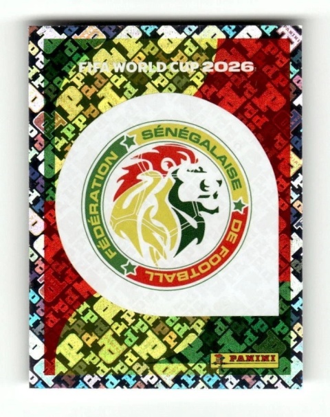 SEN1 Emblem Senegal foil Naklejki FIFA World Cup 2026 Panini