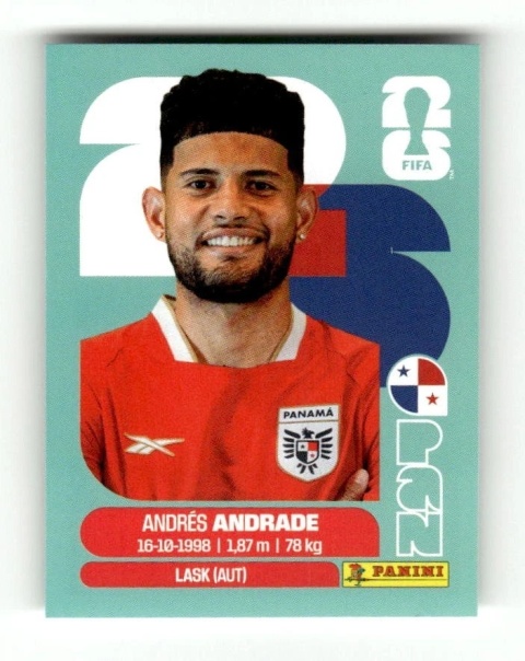 PAN5 Andres Andrade Panama Base Naklejki FIFA World Cup 2026 Panini