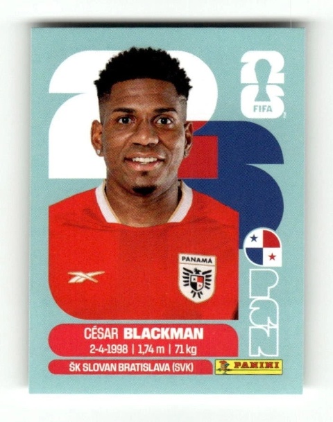 PAN9 Cesar Blackman Panama Base Naklejki FIFA World Cup 2026 Panini