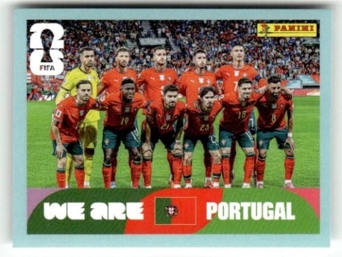 POR13 Team Photo Portugalia Base Naklejki FIFA World Cup 2026 Panini