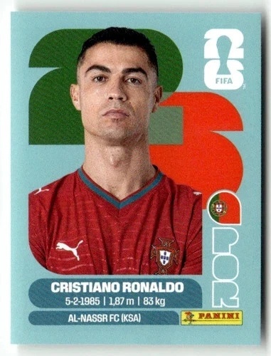 POR15 Cristiano Ronaldo Portugalia Base Naklejki FIFA World Cup 2026 Panini