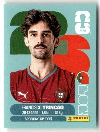POR16 Francisco Trincao Portugalia Base Naklejki FIFA World Cup 2026 Panini