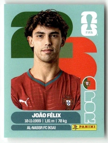 POR17 João Felix Portugalia Base Naklejki FIFA World Cup 2026 Panini