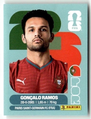 POR18 Gonçalo Ramos Portugalia Base Naklejki FIFA World Cup 2026 Panini
