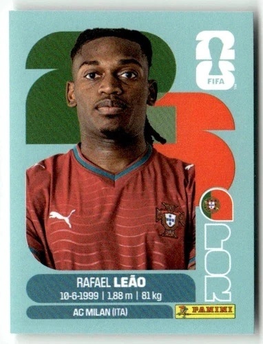 POR20 Rafael Leão Portugalia Base Naklejki FIFA World Cup 2026 Panini