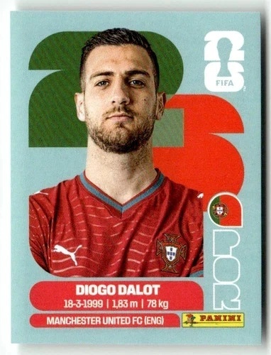 POR6 Diogo Dalot Portugalia Base Naklejki FIFA World Cup 2026 Panini