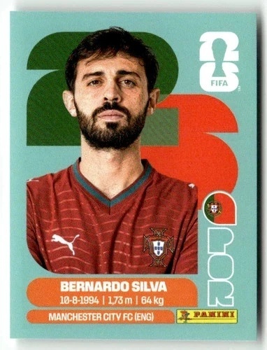 POR9 Bernardo Silva Portugalia Base Naklejki FIFA World Cup 2026 Panini